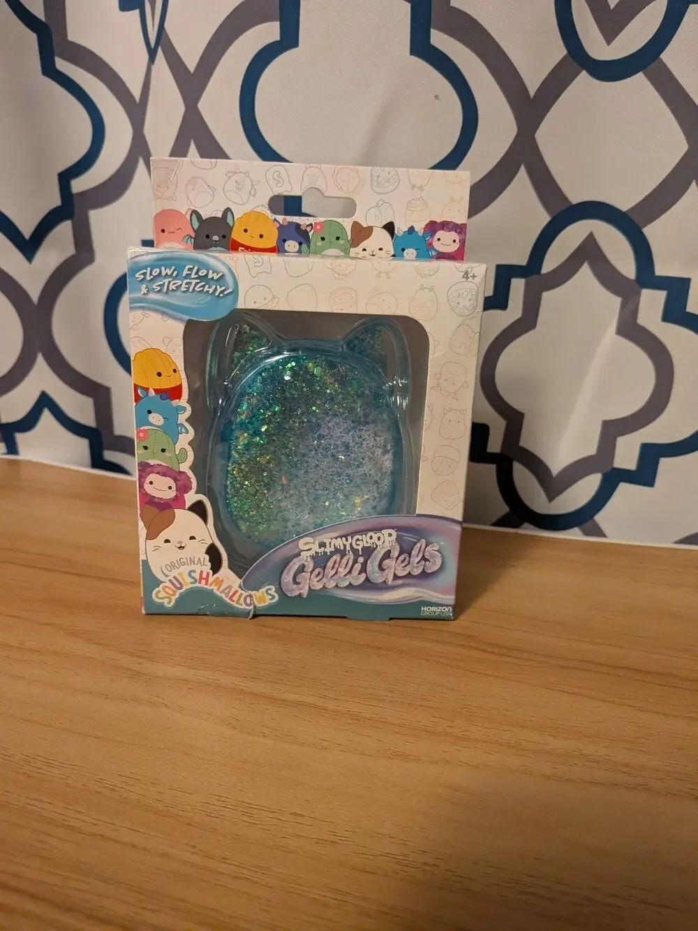 SQUISHMALLOWS GELLI GELS BLUE CAT 3 INCH SQUISH TOY NIB